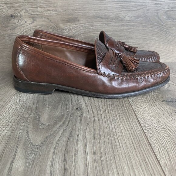 Johnston & Murphy Other - Johnston & Murphy Men's Size 10.5 M Brown Tassel Loafer Style Leather Shoes
